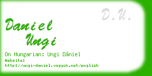 daniel ungi business card